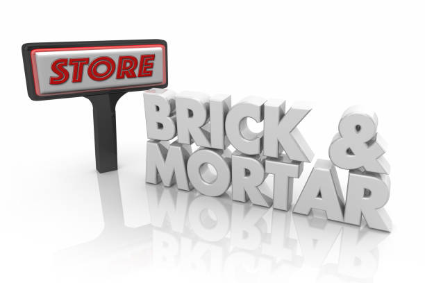 istock Brick and Mortar Physical Store Business 3d Illustration 1160896237