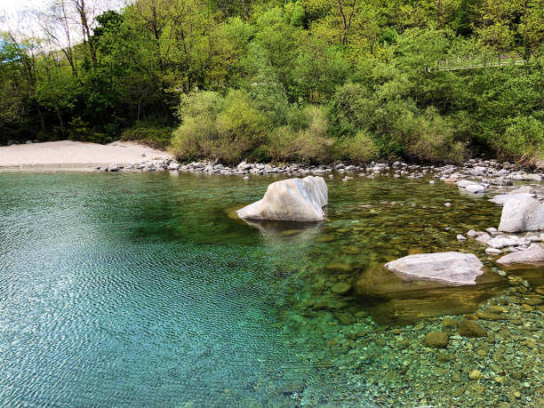 istock The Maggia river in the Maggia Valley or Valle Maggia (Fluss Maggia im Maggiatal) 1160900532
