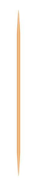 istock illustration Wooden Toothpicks isolated on white background, Bamboo Toothpick small sharp, Realistic Toothpicks wood 1160905638