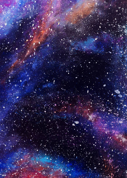 istock Cosmic abstract oil paint texture on canvas, background 1160907941