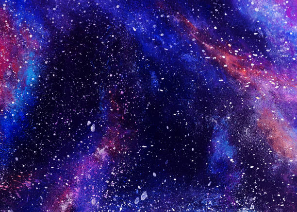 istock Cosmic abstract oil paint texture on canvas, background 1160907985