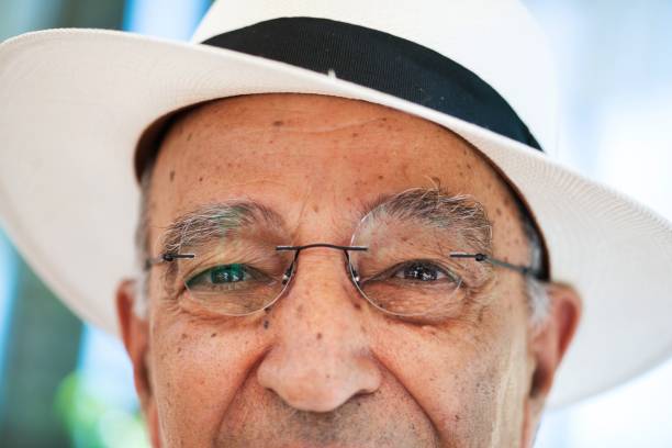istock Closeup of senior man in white 1160910263