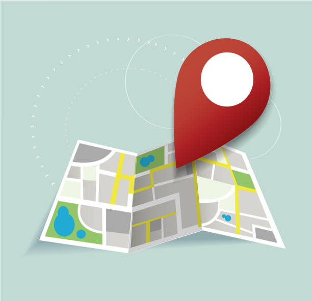 istock you are here, pin location icon and map vector, the concept of travel 1160912727