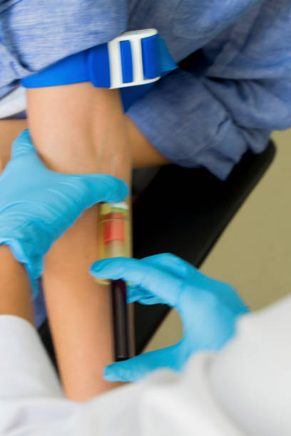 istock Nurse taking blood sample from a patient 1160917051