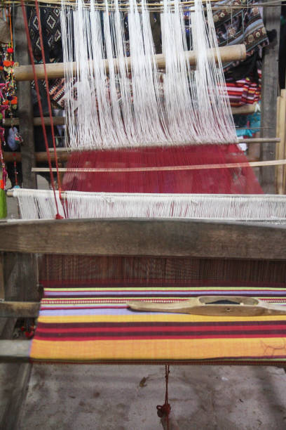istock Loom, weavin loom in Mai Chau Valley 1160922684