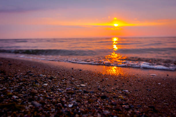istock Early dawn, Sunrise, morning over Mediterranean sea 1160923146