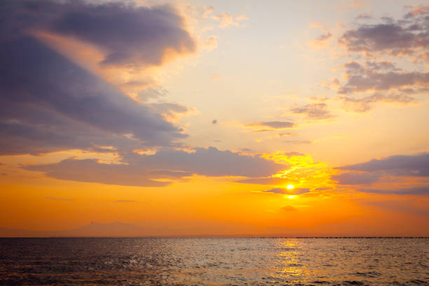 istock Early dawn, Sunrise, morning over Mediterranean sea 1160924183