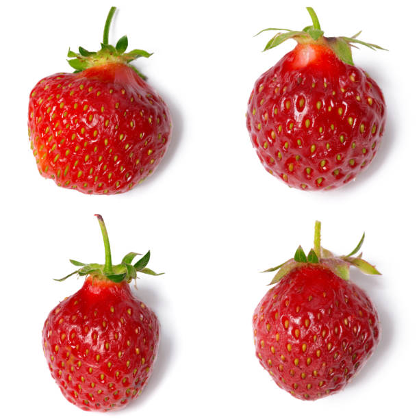 istock Strawberry isolated on white background. close up 1160924331