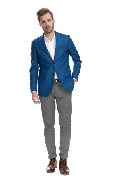 istock Unimpressed casual man walking and disagreeing 1160932601