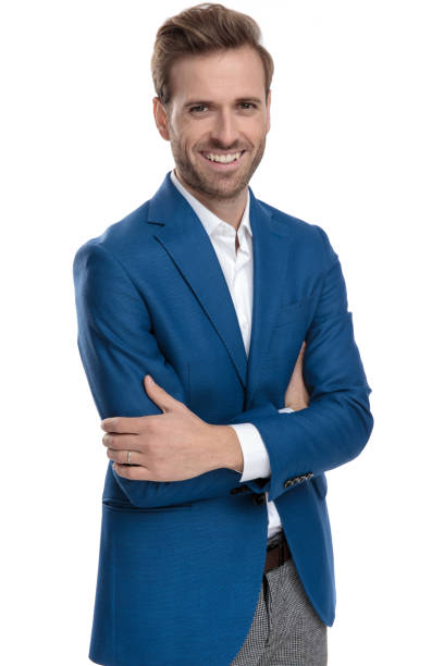 istock Cheerful casual guy holding his arms folded and laughing 1160932682