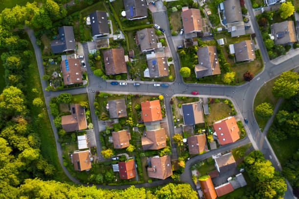istock Housing estate from above 1160934680