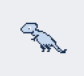 istock Pixel Art T Rex Dinosaur 1160939026
