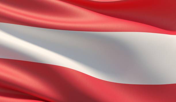 istock High resolution close-up flag of Austria. 3D illustration. 1160941282