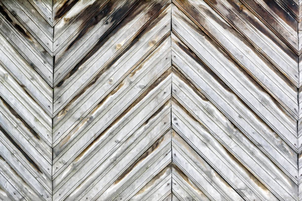 istock Old natural wooden shabby background close up 1160945480