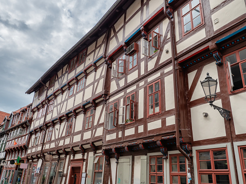 Half timbered houses in the center of Gottingen, Germany