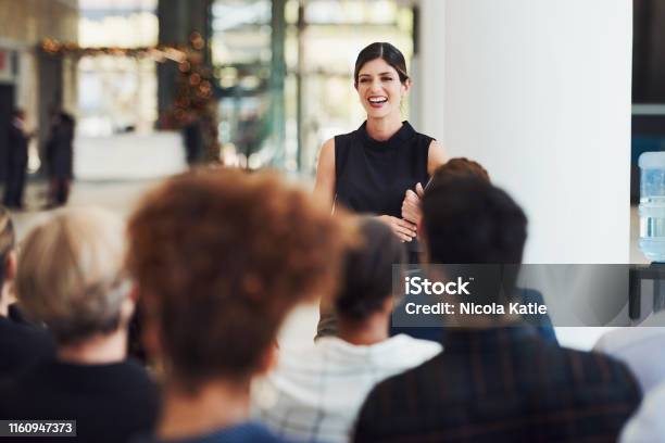 Stay Current With Trends By Learning From Powerful Speakers Stock Photo - Download Image Now
