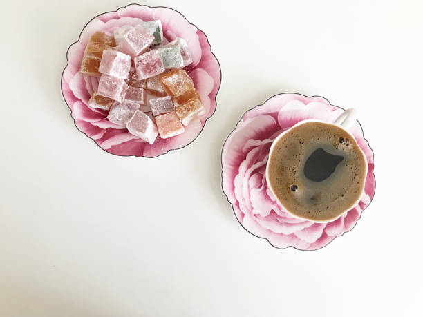 istock Traditional Turkish coffee and Turkish delight 1160957534