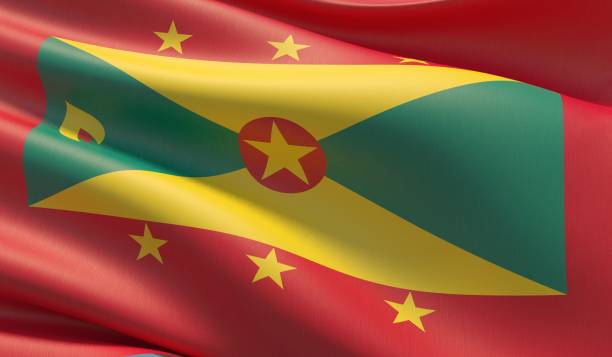 istock High resolution close-up flag of Grenada. 3D illustration. 1160959198