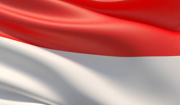 istock High resolution close-up flag of Indonesia. 3D illustration. 1160959304