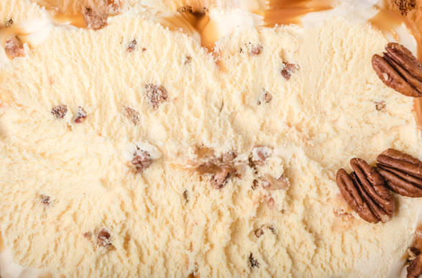 gelato - nut spice peanut almond foto e immagini stock