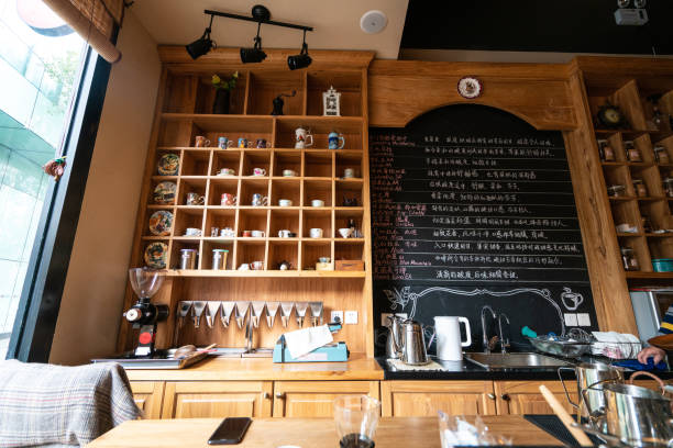 istock Interior of coffee lab in Shanghai 1160963147