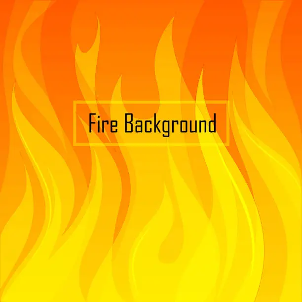 Vector illustration of fire background