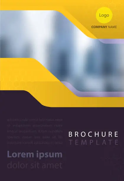Vector illustration of corporate brochure template