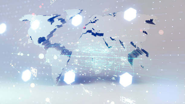 istock World Map, Global Business, Global, Map, Blockchain 1160967946