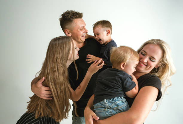 istock Young family spending time together and smiling 1160969548