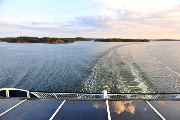istock View of Aland Islands from the ferry on sunset 1160972992