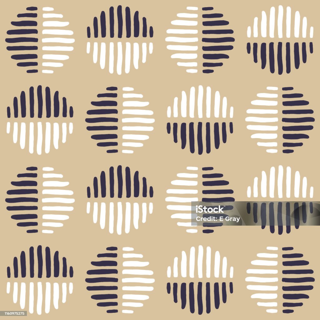 Basic Spots Pattern Striped Spots Pattern Stock Illustration - Download Image Now ...