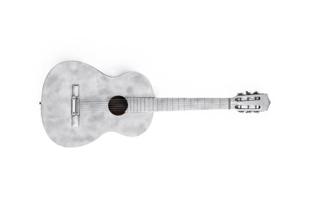 istock gray guitar isolated on white background 1160975646