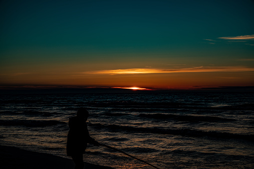 sunset on the Baltic Sea