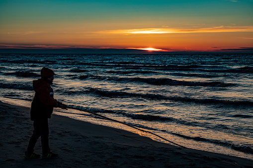 sunset on the Baltic Sea