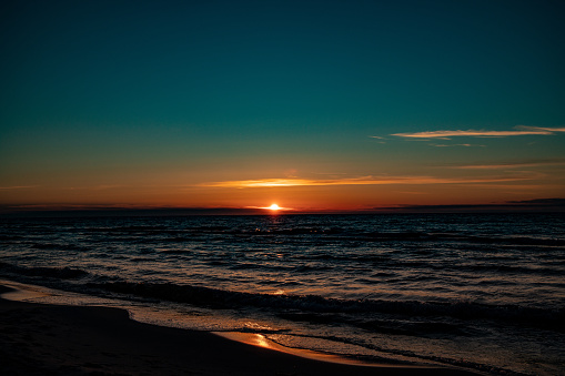 sunset on the Baltic Sea