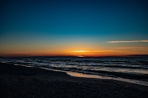 sunset on the Baltic Sea