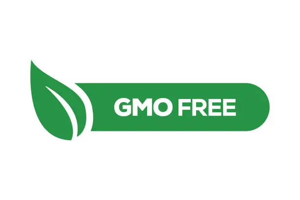 Vector illustration of GMO Free Badge Design