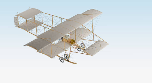 istock invention first aircraft isolated on white 1160981221
