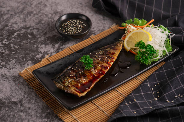 istock Grilled saba fish with sweet sauce 1160982167