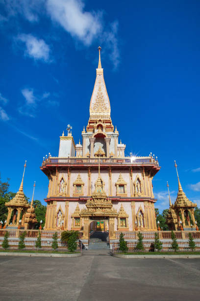 Wat Chalong Temple Famous Wat Chalong Temple in Phuket Thailand. 11154 stock pictures, royalty-free photos & images