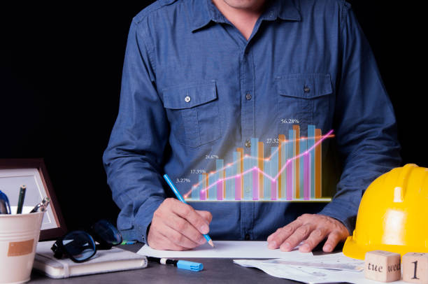 istock Architect or Engineer Design thingking new idea for building construction and decoration in the office. 1160991723