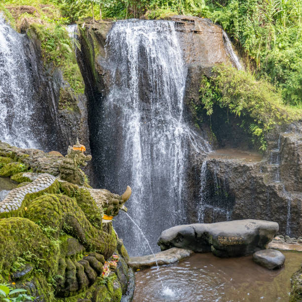 istock temple with altar at Beji Giriya waterfall in Badung, Bali 1160992142