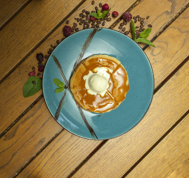 pancakes with ice cream