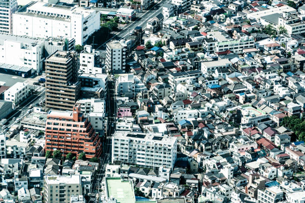 istock Tokyo aerial panorama across skyscraper cityscape 1160995230
