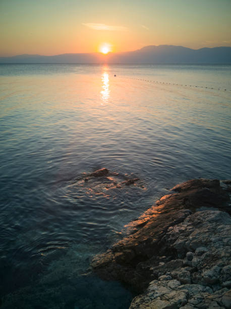 istock Beautiful sunset over the sea 1160996342