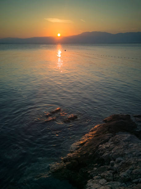 istock Beautiful sunset over the sea 1160996417