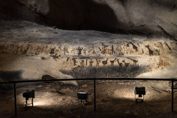 Prehistoric mural drawings in Magura cave, Bulgaria
