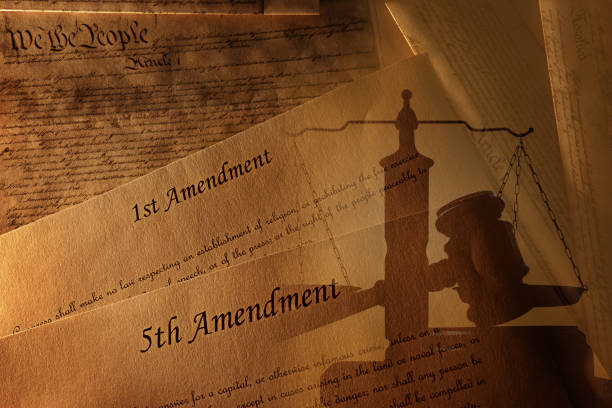 istock US Constitution and amendments with gavel 1160999427