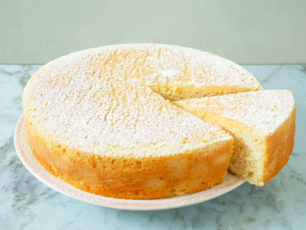 istock Homemade yogurt cake with icing sugar 1160999493
