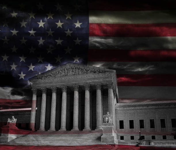 istock Supreme Court flag 1161001290